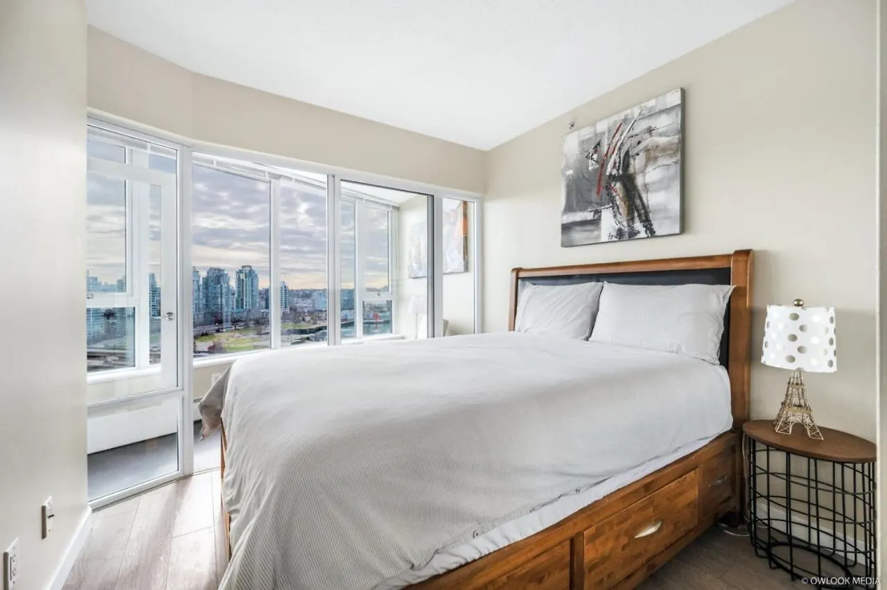 Explore Vancouver Downtown From Luxury 1 Bed/Bath شقة